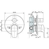 Смеситель Ideal Standard Ceraflex A6725AA - Превью изображения №2 — Интернет-магазин Time-Shop