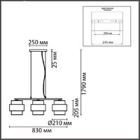 Люстра Lumion Animaisa 8002/3A - Превью изображения №7 — Интернет-магазин Time-Shop