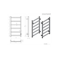 Полотенцесушитель Двин J plaza neo 80/40 (полированный) - Превью изображения №6 — Интернет-магазин Time-Shop