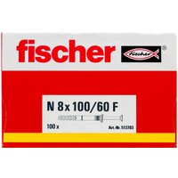 Дюбель-гвоздь Fischer N 8 x 100/60 F 513703 (100 шт) - Превью изображения №4 — Интернет-магазин Time-Shop