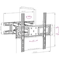 Кронштейн для телевизора Arm Media LCD-417 (черный) - Превью изображения №4 — Интернет-магазин Time-Shop