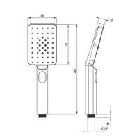 Душевая система  Deante Alpinia NAC N1AM - Превью изображения №4 — Интернет-магазин Time-Shop