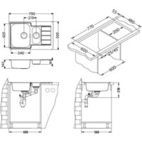 Кухонная мойка Alveus Line 70 1082081 - Превью изображения №3 — Интернет-магазин Time-Shop