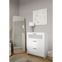 Комод Mio Tesoro Нави 3 ящика 2.15.02.020.1 (белый, со стеклом) - Превью изображения №6 — Интернет-магазин Time-Shop