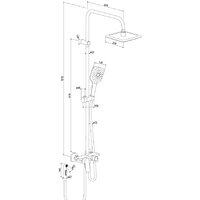 Душевая система  Damixa Apollo DX220920300 - Превью изображения №9 — Интернет-магазин Time-Shop