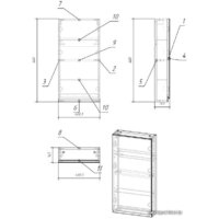  Cersanit Шкаф с зеркалом Moduo 40 LS-MOD40/WH - Превью изображения №2 — Интернет-магазин Time-Shop