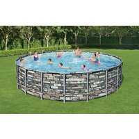 Каркасный бассейн Bestway Power Steel Камень 56883 (610x132) - Превью изображения №7 — Интернет-магазин Time-Shop