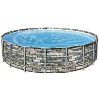 Каркасный бассейн Bestway Power Steel Камень 56883 (610x132) - Превью изображения №2 — Интернет-магазин Time-Shop