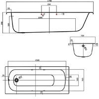 Ванна Lauter Brio 170 21S1700 (с ножками) - Превью изображения №20 — Интернет-магазин Time-Shop