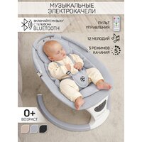 Шезлонг Amarobaby Teddy Swing AB24-22TED/11 (серый) - Превью изображения №8 — Интернет-магазин Time-Shop