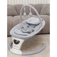 Шезлонг Amarobaby Teddy Swing AB24-22TED/11 (серый) - Превью изображения №5 — Интернет-магазин Time-Shop