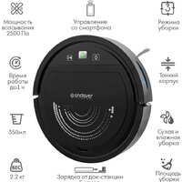 Робот-пылесос Endever Spectre-99 (черный) - Превью изображения №8 — Интернет-магазин Time-Shop