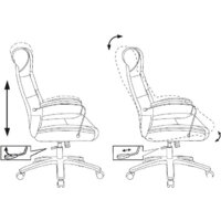 Офисное кресло Бюрократ T-9928SL Fabric (черный Italia Black/крестовина металл хром) - Превью изображения №18 — Интернет-магазин Time-Shop