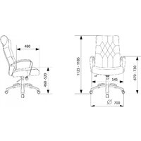 Офисное кресло Бюрократ T-9928SL Fabric (черный Italia Black/крестовина металл хром) - Превью изображения №17 — Интернет-магазин Time-Shop
