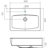 Умывальник Santek Нео 60x45 [1.WH30.2.186] - Превью изображения №4 — Интернет-магазин Time-Shop