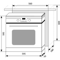 Электрический духовой шкаф LEX EDP 093 WH NEW - Превью изображения №2 — Интернет-магазин Time-Shop