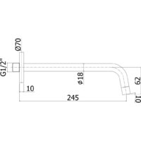 Излив Paffoni Light ZBOC046NO - Превью изображения №2 — Интернет-магазин Time-Shop