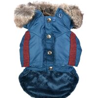 Куртка для животных Puppia Brock с капюшоном PAUD-JM1851-TE-M (синий) - Превью изображения №2 — Интернет-магазин Time-Shop