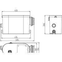 Канализационная установка Jemix STP-200 Lux - Превью изображения №4 — Интернет-магазин Time-Shop