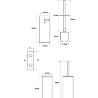 Ершик для унитаза Bemeta Dark 102313060 - Превью изображения №2 — Интернет-магазин Time-Shop