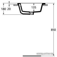 Умывальник Ideal Standard Strada K078001 59.5x44 - Превью изображения №4 — Интернет-магазин Time-Shop