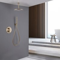 Душевая система  Abber Wasser Kreis AF8121G (золото матовое) - Превью изображения №2 — Интернет-магазин Time-Shop