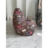 Кресло-мешок Flagman Груша Мега Г3.7-05 Times (коричневый) - Превью изображения №9 — Интернет-магазин Time-Shop