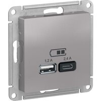 Розетка USB Schneider Electric AtlasDesign ATN000339 - Превью изображения №2 — Интернет-магазин Time-Shop