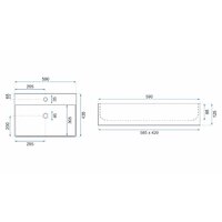 Умывальник Rea Gina U0677 - Превью изображения №5 — Интернет-магазин Time-Shop