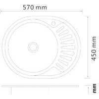 Кухонная мойка РМС MG6-5745OVL - Превью изображения №2 — Интернет-магазин Time-Shop