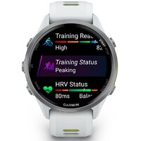Умные часы Garmin Forerunner 970 47 мм (белый/зеленый) - Превью изображения №2 — Интернет-магазин Time-Shop