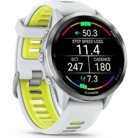 Умные часы Garmin Forerunner 970 47 мм (белый/зеленый) - Превью изображения №4 — Интернет-магазин Time-Shop