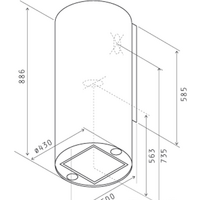 Кухонная вытяжка Jetair Pipe BL/A/43 PRF0099229A - Превью изображения №3 — Интернет-магазин Time-Shop