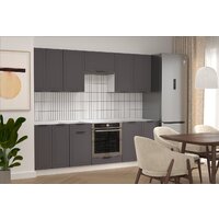 Готовая кухня Mio Tesoro Корнелия Ода-плюс 2.4 без столешницы (графит) - Превью изображения №3 — Интернет-магазин Time-Shop