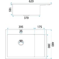 Кухонная мойка Rea Fin ZLE-06018 - Превью изображения №9 — Интернет-магазин Time-Shop