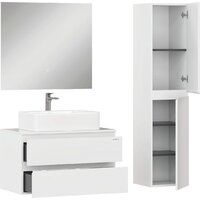  Onika Тумба под умывальник Алеста 80 108065 (белый) - Превью изображения №6 — Интернет-магазин Time-Shop