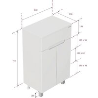  Onika Тумба под умывальник Алеста 80 108065 (белый) - Превью изображения №21 — Интернет-магазин Time-Shop