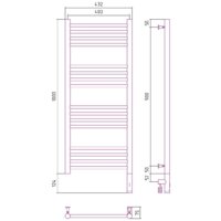 Полотенцесушитель Сунержа Богема 3.0 прямая 1000х400 МЭМ правый 31-5805-1040 - Превью изображения №4 — Интернет-магазин Time-Shop