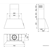 Кухонная вытяжка Faber Chloe EV8P CI A70 [110.0456.175] - Превью изображения №4 — Интернет-магазин Time-Shop