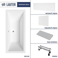 Lauter Oasis 170 21203070 (с ножками, серым подголовн., белым лиц. и торц.экраном)