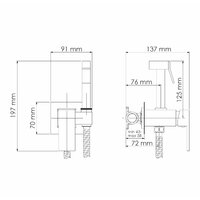 Гигиенический душ Wasserkraft A71138 - Превью изображения №3 — Интернет-магазин Time-Shop