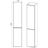  Viant Шкаф-пенал София VSOF300-PENR - Превью изображения №4 — Интернет-магазин Time-Shop