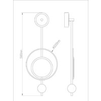 Бра Arte Lamp Polaris A2604AP-7BK - Превью изображения №5 — Интернет-магазин Time-Shop