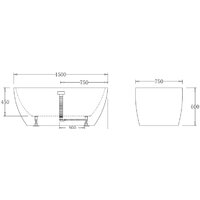 Ванна BelBagno BB70 150x75 - Превью изображения №2 — Интернет-магазин Time-Shop