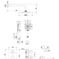 Душевая система  Lemark Shift [LM4322C] - Превью изображения №2 — Интернет-магазин Time-Shop
