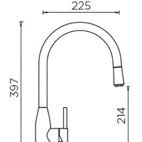 Смеситель Schock Kavus-D (сталь/оникс) - Превью изображения №3 — Интернет-магазин Time-Shop