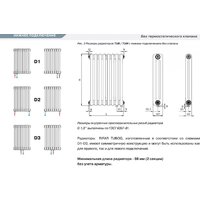 Стальной трубчатый радиатор Rifar Tubog 2180-09-D1 (нижнее подключение, антрацит) - Превью изображения №11 — Интернет-магазин Time-Shop