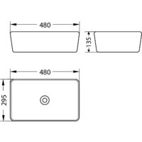 Умывальник Lauter 21674A + Reef 21CK8678C с сифоном 21635CH (хром) - Превью изображения №5 — Интернет-магазин Time-Shop
