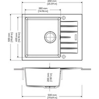 Кухонная мойка Longran Classic CLS650.500 (крома) - Превью изображения №2 — Интернет-магазин Time-Shop