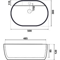 Умывальник Roxen Rio 570130 - Превью изображения №8 — Интернет-магазин Time-Shop
